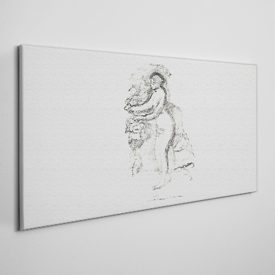 Schilderij op doek Een figuur in beweging