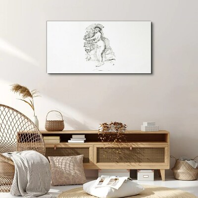 Schilderij op doek Een figuur in beweging