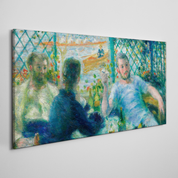 Foto op canvas Ontmoeting bij het raam