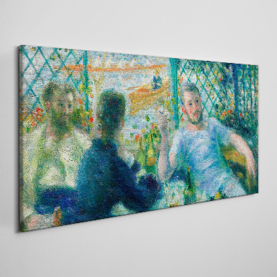 Foto op canvas Ontmoeting bij het raam