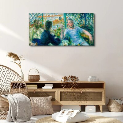 Foto op canvas Ontmoeting bij het raam