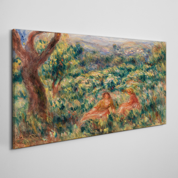 Canvas schilderij Een zomermiddag in de tuin