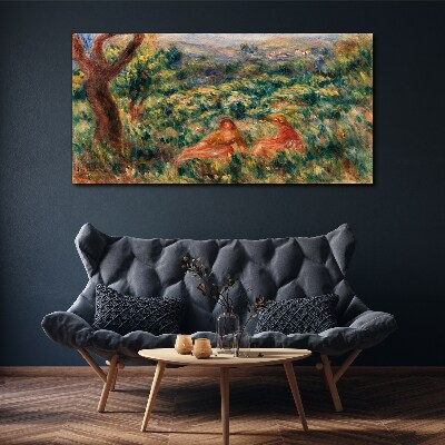 Canvas schilderij Een zomermiddag in de tuin