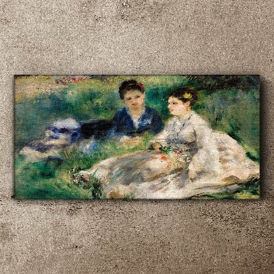 Schilderij op doek Een wandeling in het groen