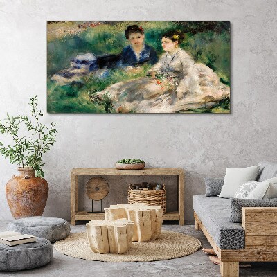 Schilderij op doek Een wandeling in het groen