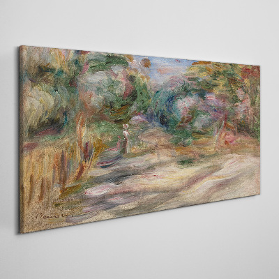 Schilderij op doek Landschap in pasteltinten