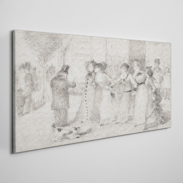 Foto op canvas Een scène uit het stadsleven