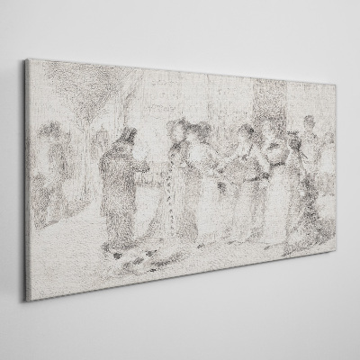 Foto op canvas Een scène uit het stadsleven