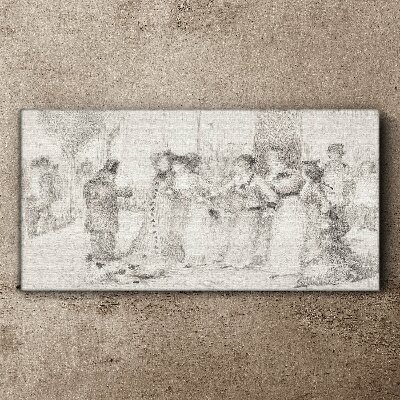 Foto op canvas Een scène uit het stadsleven