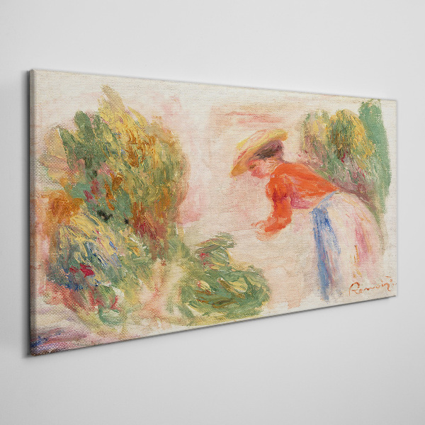 Canvas schilderij Werken in de tuin