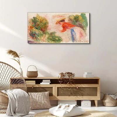 Canvas schilderij Werken in de tuin