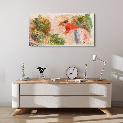 Canvas schilderij Werken in de tuin