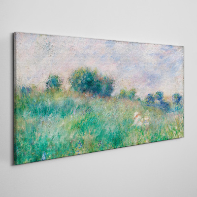 Foto op canvas Weide in de zon