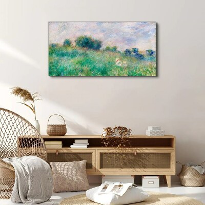 Foto op canvas Weide in de zon