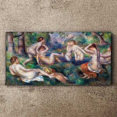 Schilderij op doek Plezier in de tuin