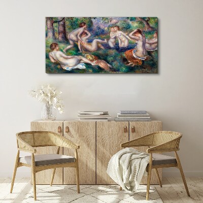 Schilderij op doek Plezier in de tuin