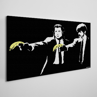 Canvas schilderij Pop-art bananen