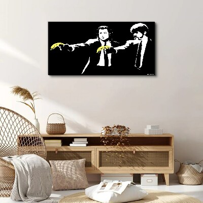 Canvas schilderij Pop-art bananen