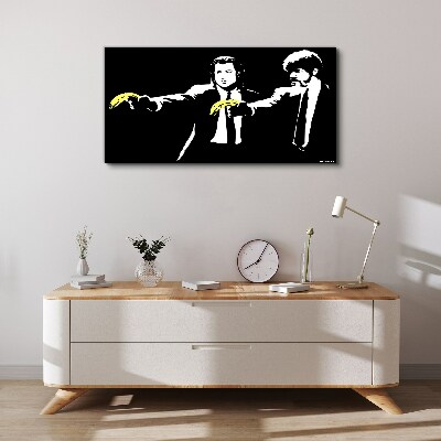 Canvas schilderij Pop-art bananen