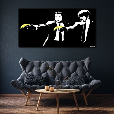 Canvas schilderij Pop-art bananen