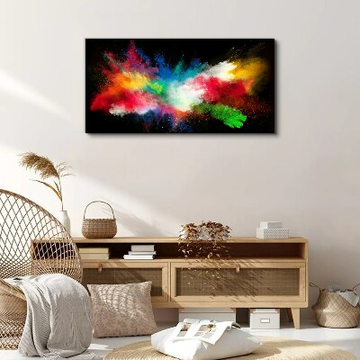 Canvas schilderij Expressie van kleur in beweging