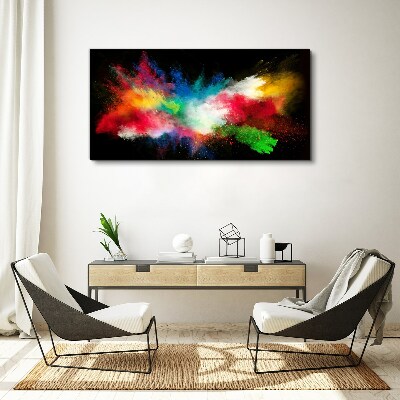 Canvas schilderij Expressie van kleur in beweging