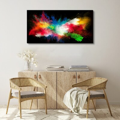 Canvas schilderij Expressie van kleur in beweging