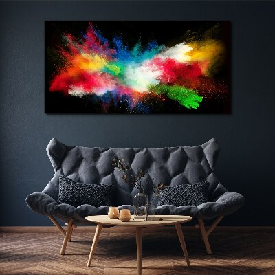 Canvas schilderij Expressie van kleur in beweging