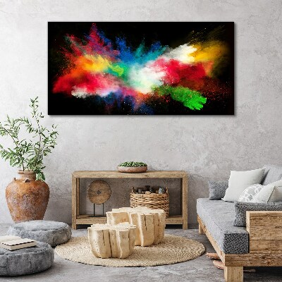 Canvas schilderij Expressie van kleur in beweging