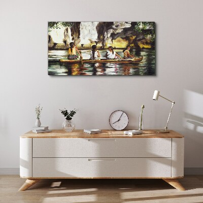 Foto op canvas Waterreflecties van het dagelijks leven