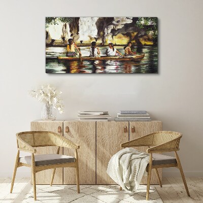 Foto op canvas Waterreflecties van het dagelijks leven