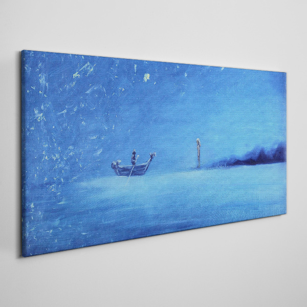 Foto op canvas Een oase van rust in tinten blauw