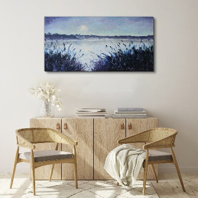 Foto op canvas Een rustige ochtend aan het meer