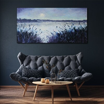 Foto op canvas Een rustige ochtend aan het meer