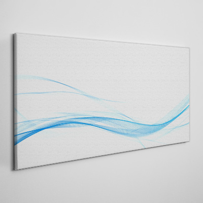 Canvas schilderij Golven in tinten blauw