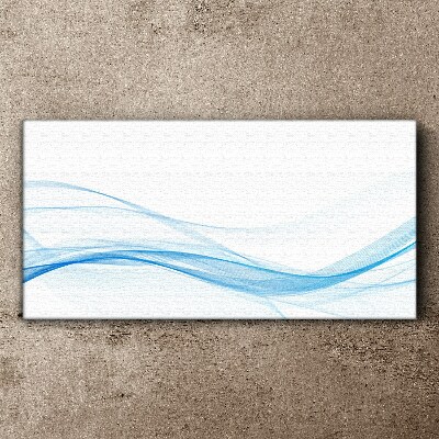 Canvas schilderij Golven in tinten blauw