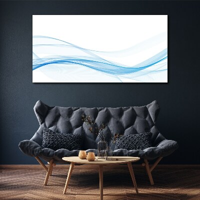 Canvas schilderij Golven in tinten blauw