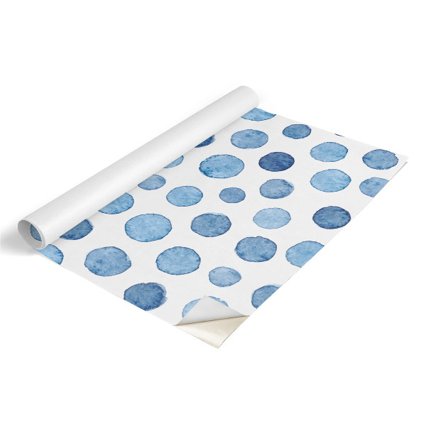 Meubelfolie Blauwe stippen