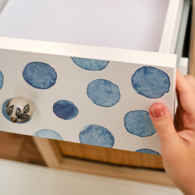 Meubelfolie Blauwe stippen