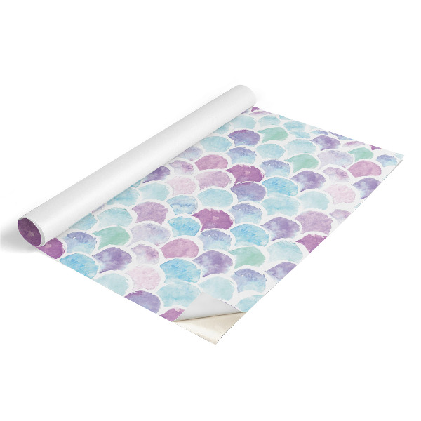 Wrapfolie keuken Aquarel schubben
