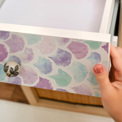 Wrapfolie keuken Aquarel schubben