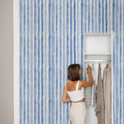 Decoratiefolie Blauwe strepen