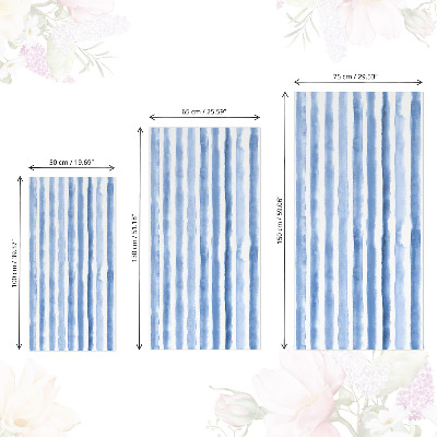 Decoratiefolie Blauwe strepen