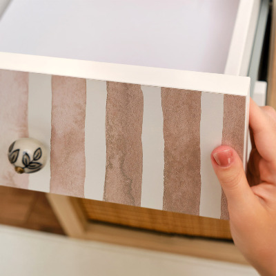 Meubel wrap folie Beige strepen