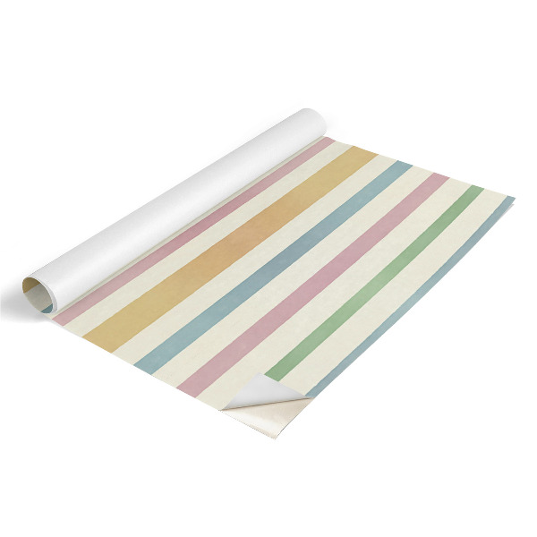 Wrapfolie keuken Pastelkleurige strepen