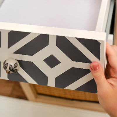 Meubel wrap folie Zwart-wit patroon