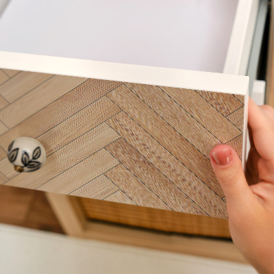 Decoratiefolie Houten visgraatmotief