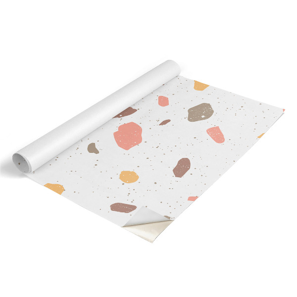Wrapfolie keuken Steengoedpatroon