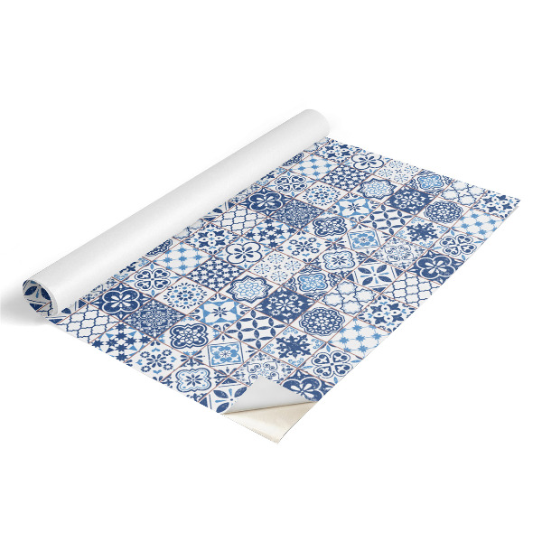Wrapfolie keuken Blauw mozaïek