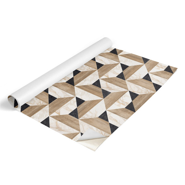 Meubelfolie Hout met marmer
